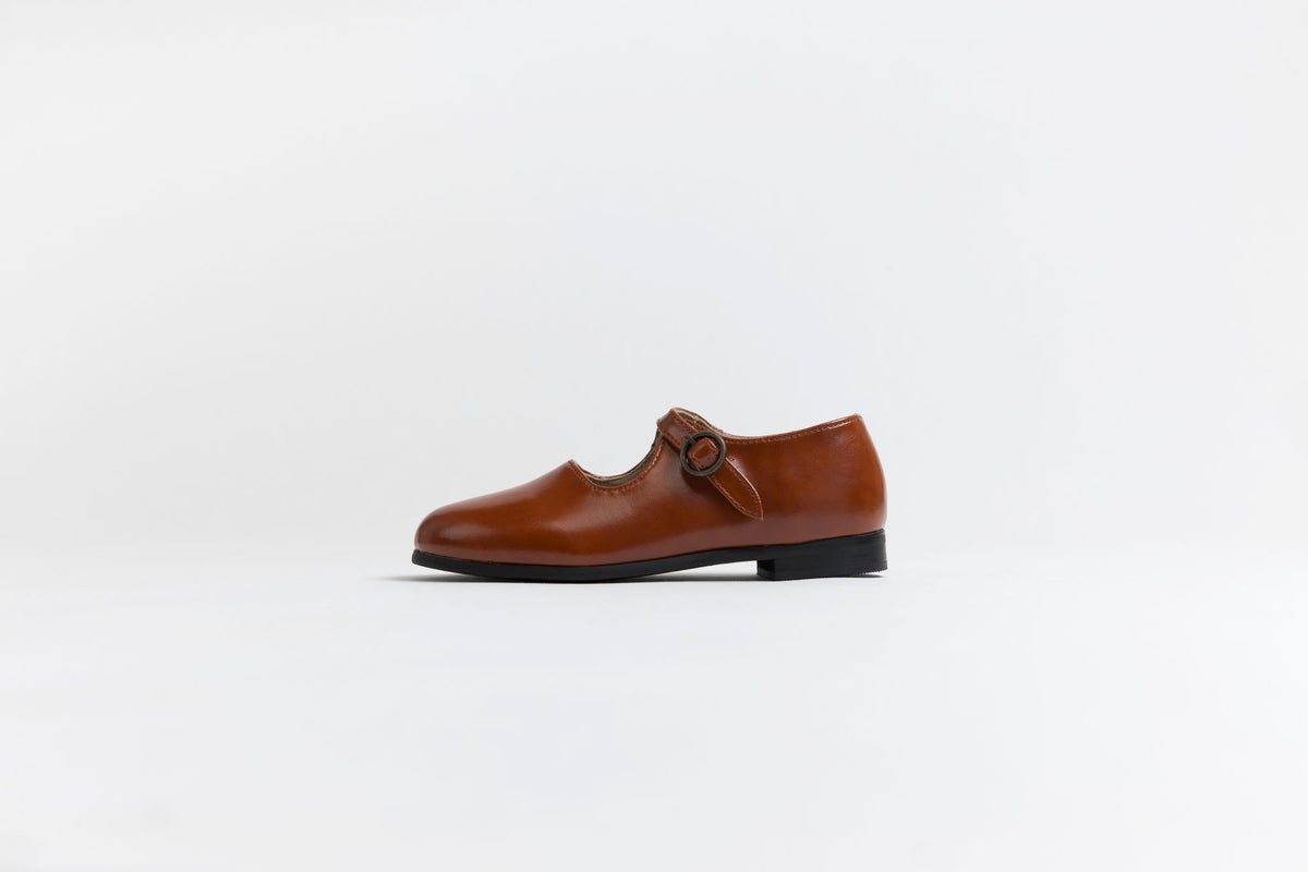 Tannery + Co Mary Janes with Scalloped Trim - Powder Pink